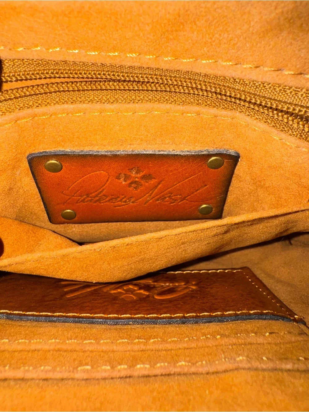 Patricia Nash Leather Kiss Lock Clutch
